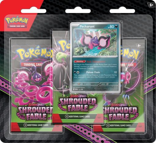 Pokémon Tcg Scarlet &Amp; Violet 6.5 Shrouded Fable 3 Pack Blister-1-Jtoys Pokémon Tcg Scarlet &Amp; Violet 6.5 Shrouded Fable 3 Pack Blister-1-Jtoys