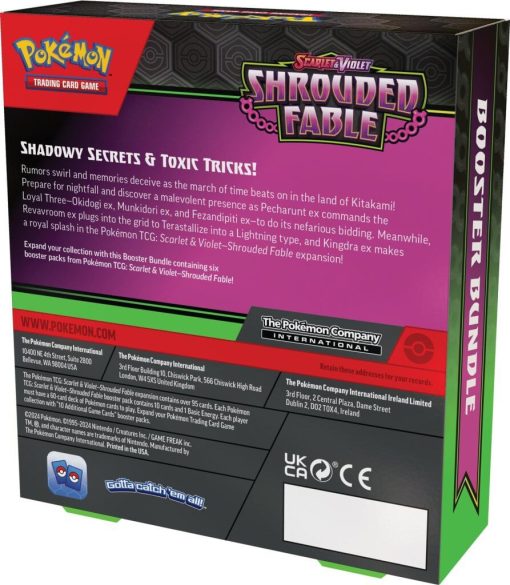 Pokémon Tcg Scarlet &Amp; Violet 6.5 Shrouded Fable Booster Bundle-3-Jtoys Pokémon Tcg Scarlet &Amp; Violet 6.5 Shrouded Fable Booster Bundle-3-Jtoys