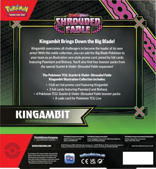 Pokémon Tcg Scarlet &Amp; Violet 6.5 Shrouded Fable Kingambit Illustration Collection-3-Jtoys Pokémon Tcg Scarlet &Amp; Violet 6.5 Shrouded Fable Kingambit Illustration Collection-3-Jtoys