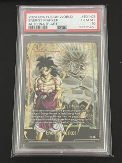 Dragon Ball Fusion World E01-03 Broly Gold Energy Marker PSA10 - 1 - JToys