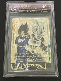 Dragon Ball Fusion World Gold Energy Marker E01-02 Vegeta Black Label BGS10 - 1 - JToys