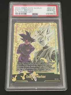 Dragon Ball Fusion World Gold Energy Marker E01-07 Black Goku PSA10 - 1 - JToys