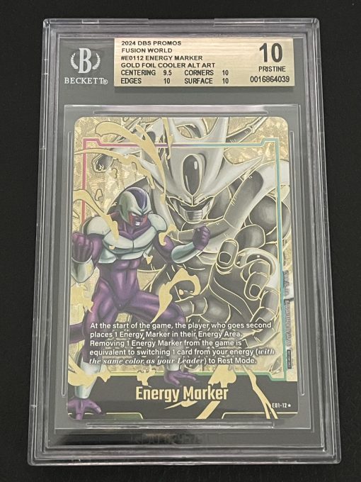 Dragon Ball Fusion World Gold Energy Marker E01-12 Gold Cooler Bgs10 - 1 - Jtoys