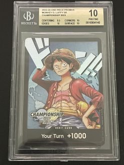 One Piece Card Game Championship 2023 P-001 Luffy Prize Don Card BGS10 - 1 - JToys