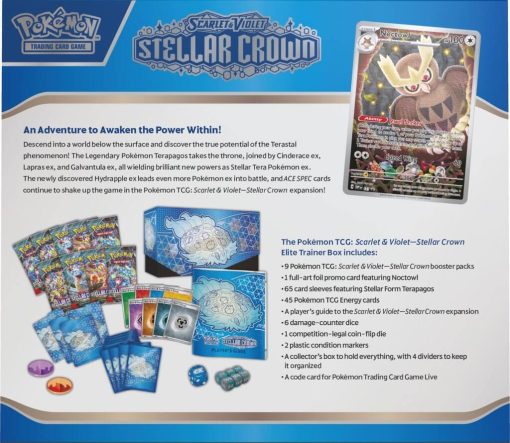 Pokémon Tcg Scarlet &Amp; Violet 7 Stellar Crown Elite Trainer Box-4-Jtoys Pokémon Tcg Scarlet &Amp; Violet 7 Stellar Crown Elite Trainer Box-4-Jtoys
