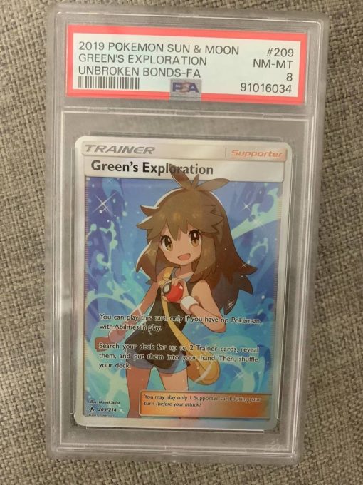 Pokemon Tcg Unbroken Bonds 209-214 Green'S Exploration Psa8 - 1 - Jtoys