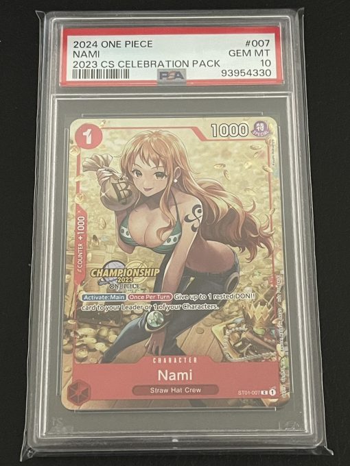 2023 Championship Celebration Pack One Piece Card Game St01-007 Nami Psa10 - 1 - Jtoys
