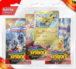 POKÉMON TCG Scarlet & Violet 8 Surging Sparks Three Booster Blister-2-JToys
