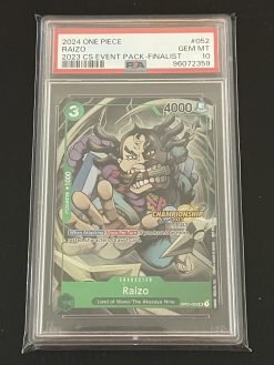 One Piece Card Game 2023 CS Event Pack OP01-052 Raizo Finalist PSA10 - 1 - JToys