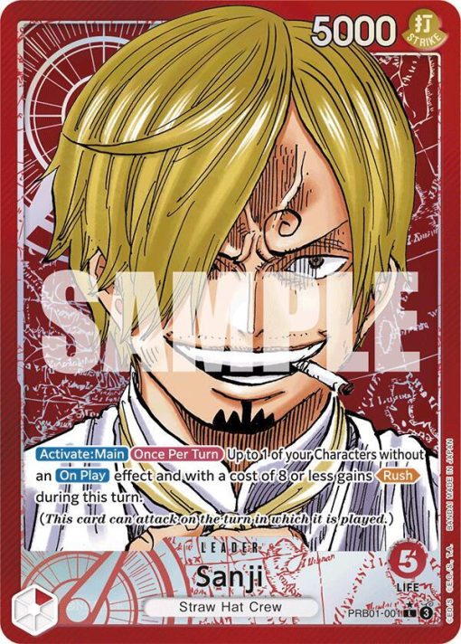 One Piece Card Game Premium Booster The Best Prb01-001 Sanji Alt Art One Piece Card Game Premium Booster The Best Prb01-001 Sanji Alt Art