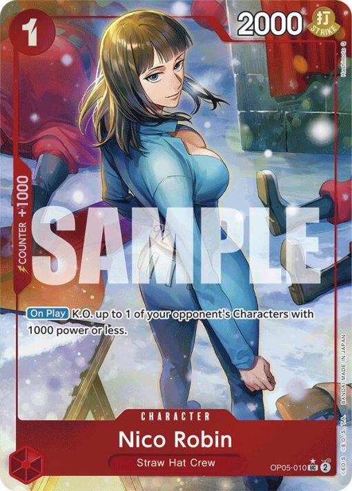 One Piece Card Game Premium Booster The Best Op05-010 Nico Robin Full Art One Piece Card Game Premium Booster The Best Op05-010 Nico Robin Full Art