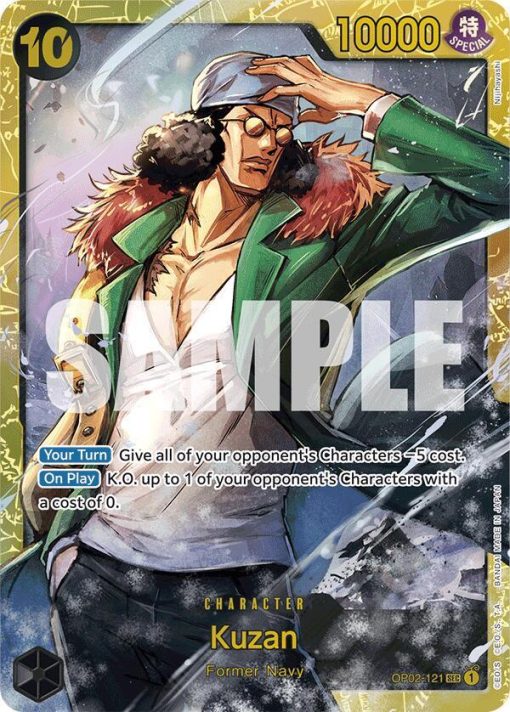 One Piece Card Game Premium Booster The Best Op02-121 Kuzan Reprint One Piece Card Game Premium Booster The Best Op02-121 Kuzan Reprint