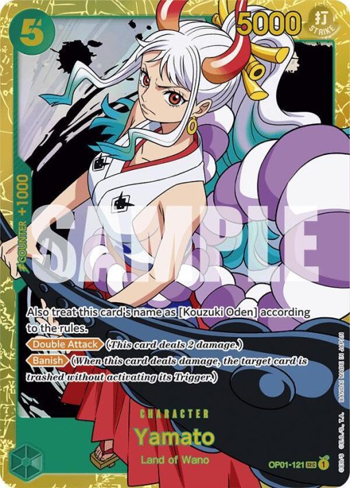 One Piece Card Game Premium Booster The Best Op01-121 Yamato Reprint One Piece Card Game Premium Booster The Best Op01-121 Yamato Reprint
