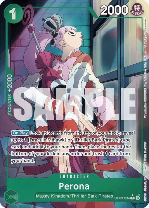 One Piece Card Game Emperors In The New World Op09-034 Perona Alt Art One Piece Card Game Emperors In The New World Op09-034 Perona Alt Art