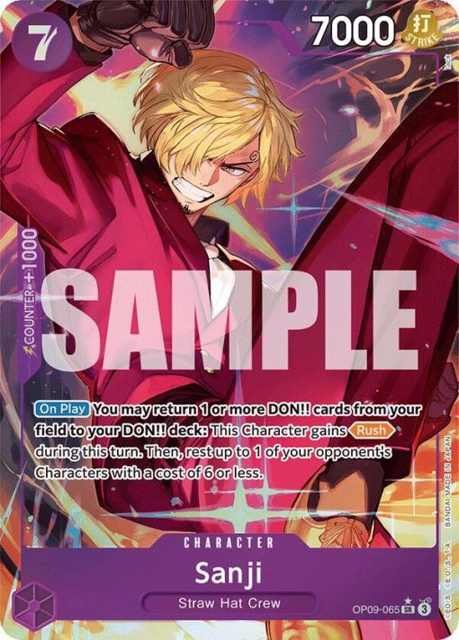 One Piece Card Game Emperors In The New World Op09-065 Sanji Alt Art One Piece Card Game Emperors In The New World Op09-065 Sanji Alt Art