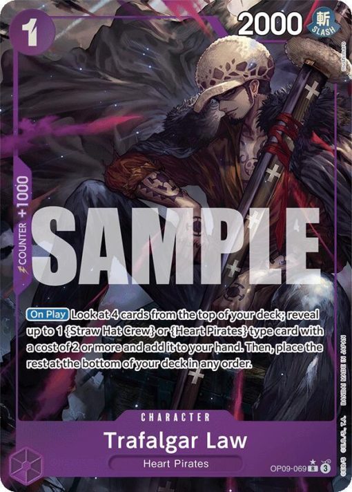 One Piece Card Game Emperors In The New World Op09-069 Trafalgar Law Alt Art One Piece Card Game Emperors In The New World Op09-069 Trafalgar Law Alt Art