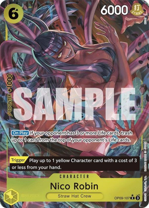 One Piece Card Game Emperors In The New World Op09-107 Nico Robin Alt Art One Piece Card Game Emperors In The New World Op09-107 Nico Robin Alt Art