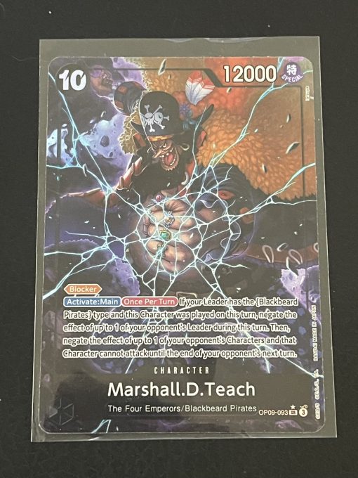 One Piece Card Game Emperors In The New World Op09-093 Marshall D. Teach Alt Art - 1 - Jtoys
