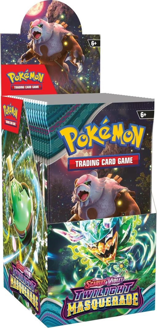 Pokémon Tcg Scarlet &Amp; Violet Twilight Masquerade Booster Display Box (18 Boosters)
