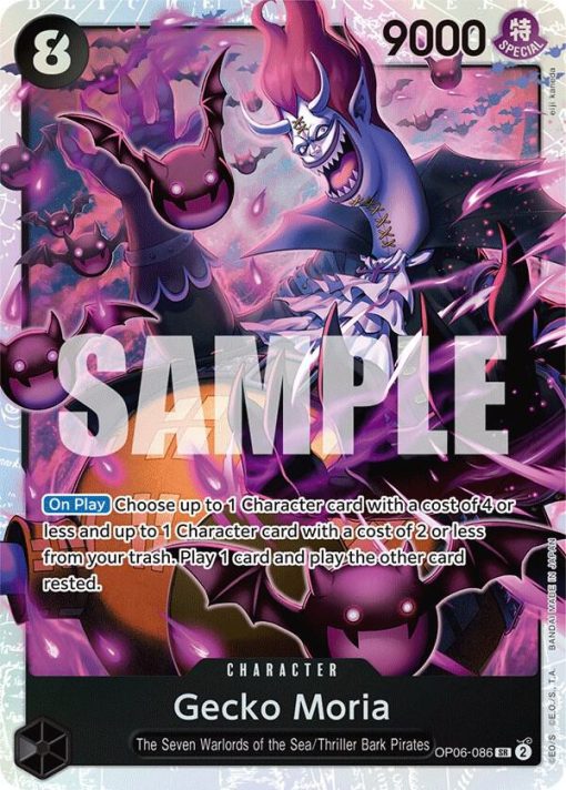 One Piece Card Game Wings Of The Captain Op06-086 Gecko Moria One Piece Card Game Wings Of The Captain Op06-086 Gecko Moria