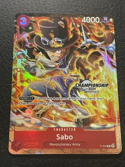 One Piece Card Game Championship 2024 Finalist P-044 Sabo Holo Textured Foil - 1 - JToys