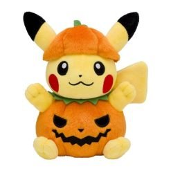 Pokemon Center 2023 Pumpkin Halloween Pikachu Plush Doll