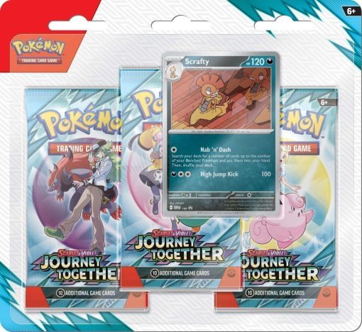 Pokémon Tcg Scarlet &Amp; Violet 9 Journey Together Three Booster Blister-1-Jtoys