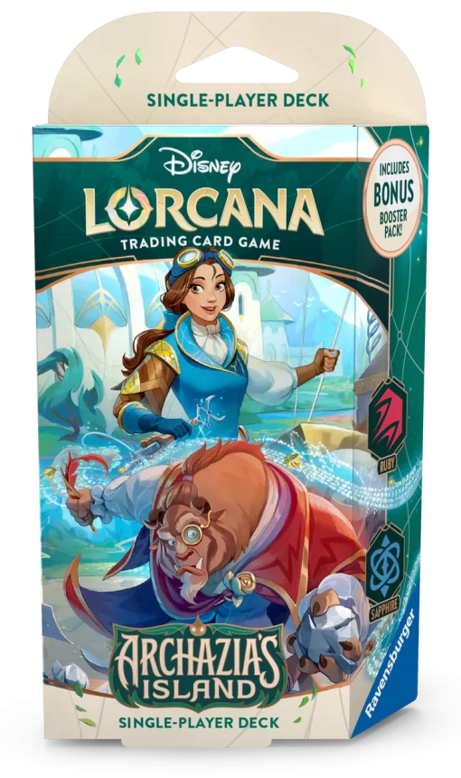 Disney Lorcana Tcg Archazia'S Island Starter Deck - Ruby &Amp; Sapphire
