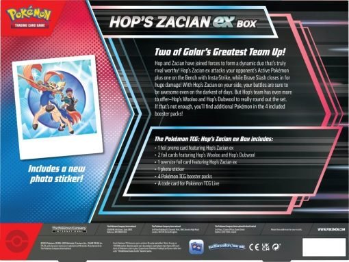 Pokémon Tcg Hop'S Zacian Ex Box-3-Jtoys