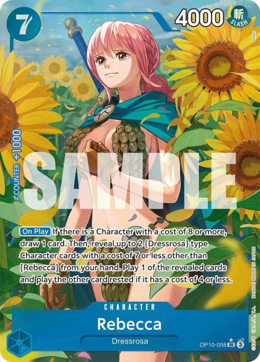 One Piece Card Game Royal Blood Op10-058 Rebecca Alt Art One Piece Card Game Royal Blood Op10-058 Rebecca Alt Art