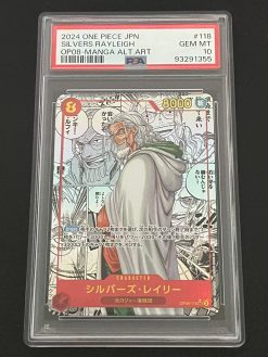 Japanese One Piece Card Game Two Legends OP08-118 Silvers Rayleigh Manga Alt Art PSA10 - 1 - JToys