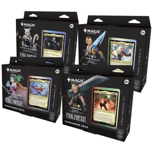 Magic The Gathering Final Fantasy Commander Decks Set Of 4 Magic The Gathering Final Fantasy Commander Decks Set Of 4