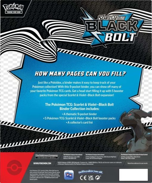 Pokémon Tcg Scarlet &Amp; Violet—Black Bolt Binder Collection-3-Jtoys Pokémon Tcg Scarlet &Amp; Violet—Black Bolt Binder Collection-3-Jtoys