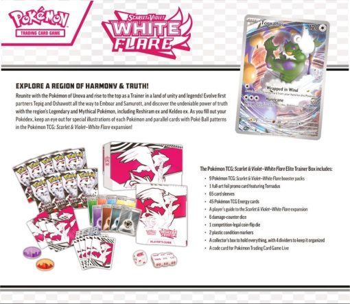 Pokémon Tcg Scarlet &Amp; Violet— White Flare Elite Trainer Box-5-Jtoys Pokémon Tcg Scarlet &Amp; Violet— White Flare Elite Trainer Box-5-Jtoys