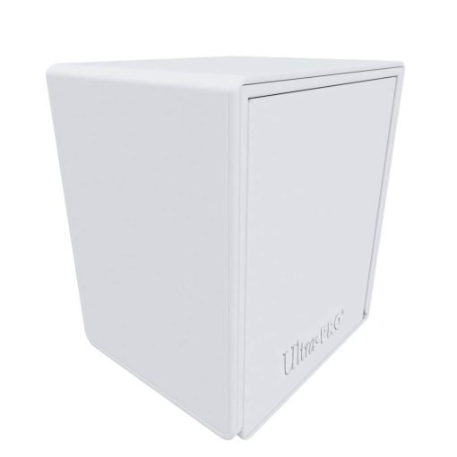 Ultra Pro Deck Box Vivid Alcove Flip - White-1-Jtoys
