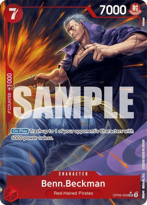 One Piece Card Game Emperors In The New World Op09-009 Benn.beckman Alt Art One Piece Card Game Emperors In The New World Op09-009 Benn.beckman Alt Art