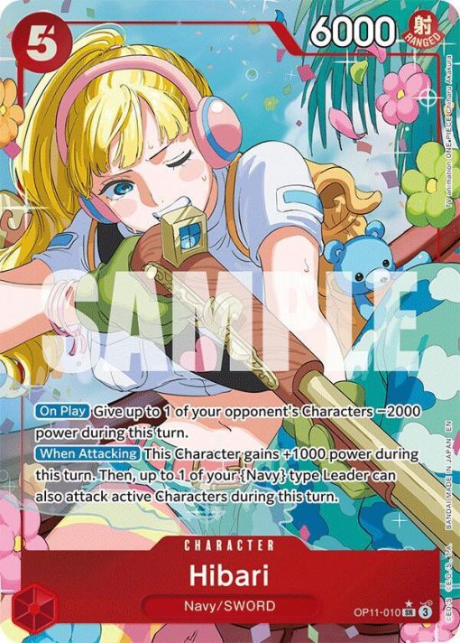One Piece Card Game A Fist Of Divine Speed Op11-010 Hibari Alt Art