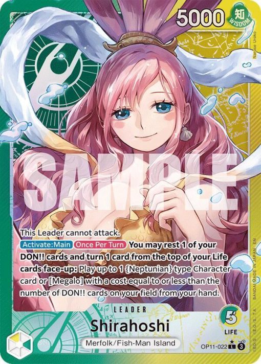 One Piece Card Game A Fist Of Divine Speed Op11-022 Shirahoshi Alt Art