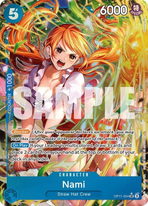 One Piece Card Game A Fist Of Divine Speed Op11-054 Nami Alt Art