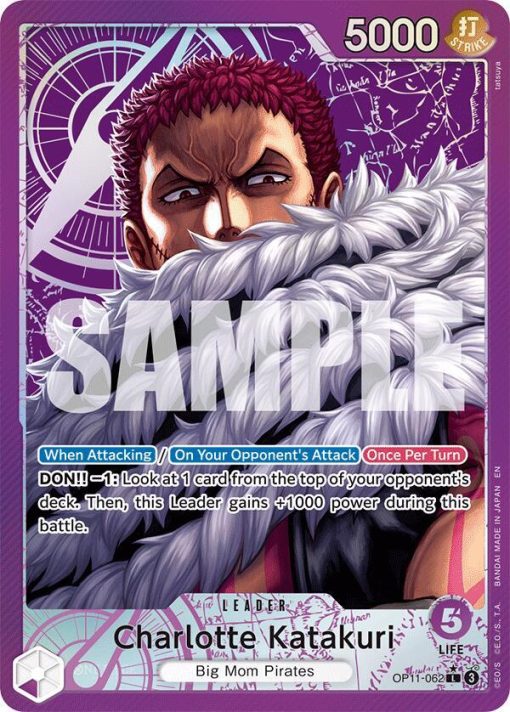 One Piece Card Game A Fist Of Divine Speed Op11-062 Charlotte Katakuri Alt Art