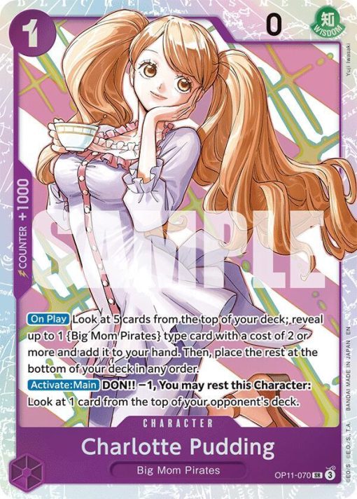 One Piece Card Game A Fist Of Divine Speed Op11-070 Charlotte Pudding One Piece Card Game A Fist Of Divine Speed Op11-070 Charlotte Pudding