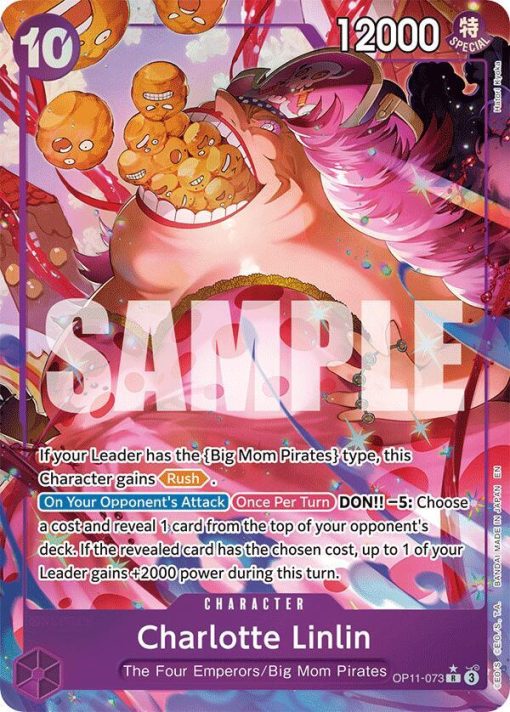 One Piece Card Game A Fist Of Divine Speed Op11-073 Charlotte Linlin Alt Art