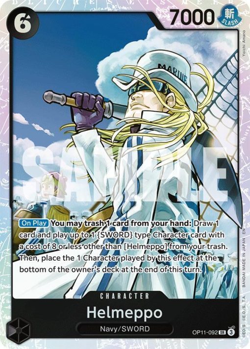 One Piece Card Game A Fist Of Divine Speed Op11-092 Helmeppo