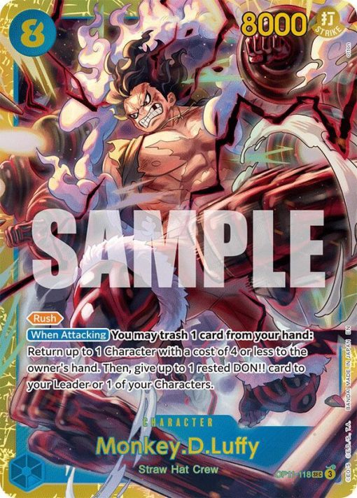 One Piece Card Game A Fist Of Divine Speed Op11-118 Monkey.d.luffy One Piece Card Game A Fist Of Divine Speed Op11-118 Monkey.d.luffy