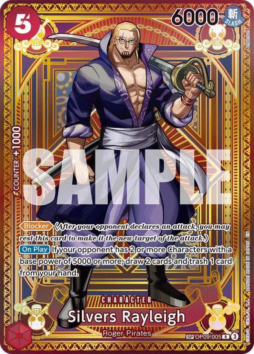 One Piece Card Game A Fist Of Divine Speed Op09-005 Silvers Rayleigh Sp One Piece Card Game A Fist Of Divine Speed Op09-005 Silvers Rayleigh Sp