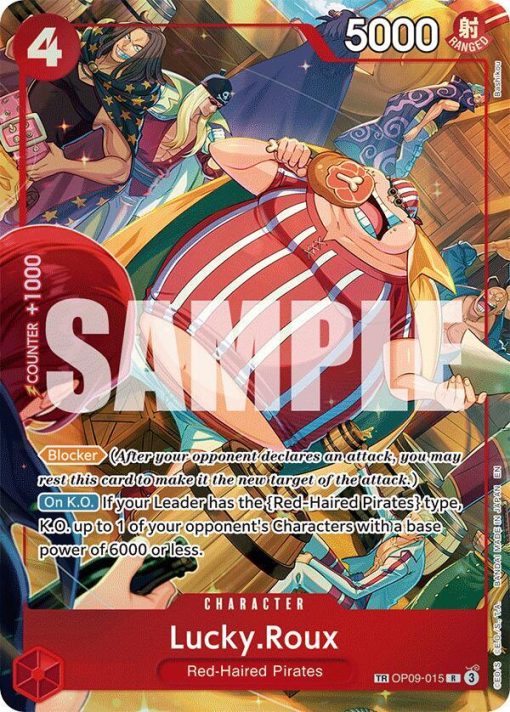 One Piece Card Game A Fist Of Divine Speed Op09-015 Lucky.roux Tr One Piece Card Game A Fist Of Divine Speed Op09-015 Lucky.roux Tr