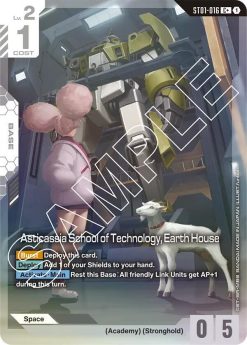 Gundam Card Game ST01 Heroic Beginnings ST01-016 Asticassia School of Technology, Earth House C+ - 1 - JToys