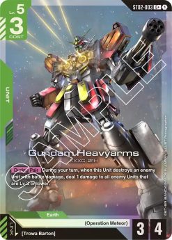 Gundam Card Game ST02 Wings of Advance ST02-003 Gundam Heavyarms C+ - 1 - JToys