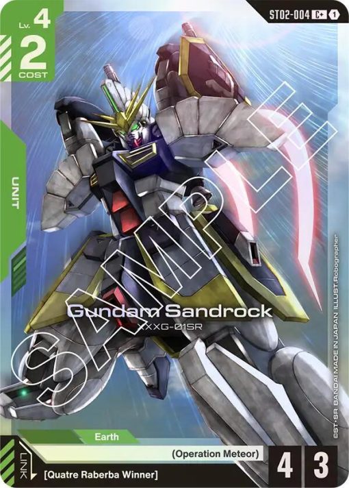 Gundam Card Game St02 Wings Of Advance St02-004 Gundam Sandrock C+ - 1 - Jtoys