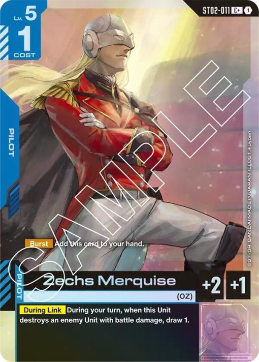 Gundam Card Game St02 Wings Of Advance St02-011 Zechs Merquise C+ - 1 - Jtoys
